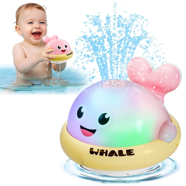 Juguete de Baño SEPHIX Rociador Ballena para Niños de 1 a 3 Años con Luz