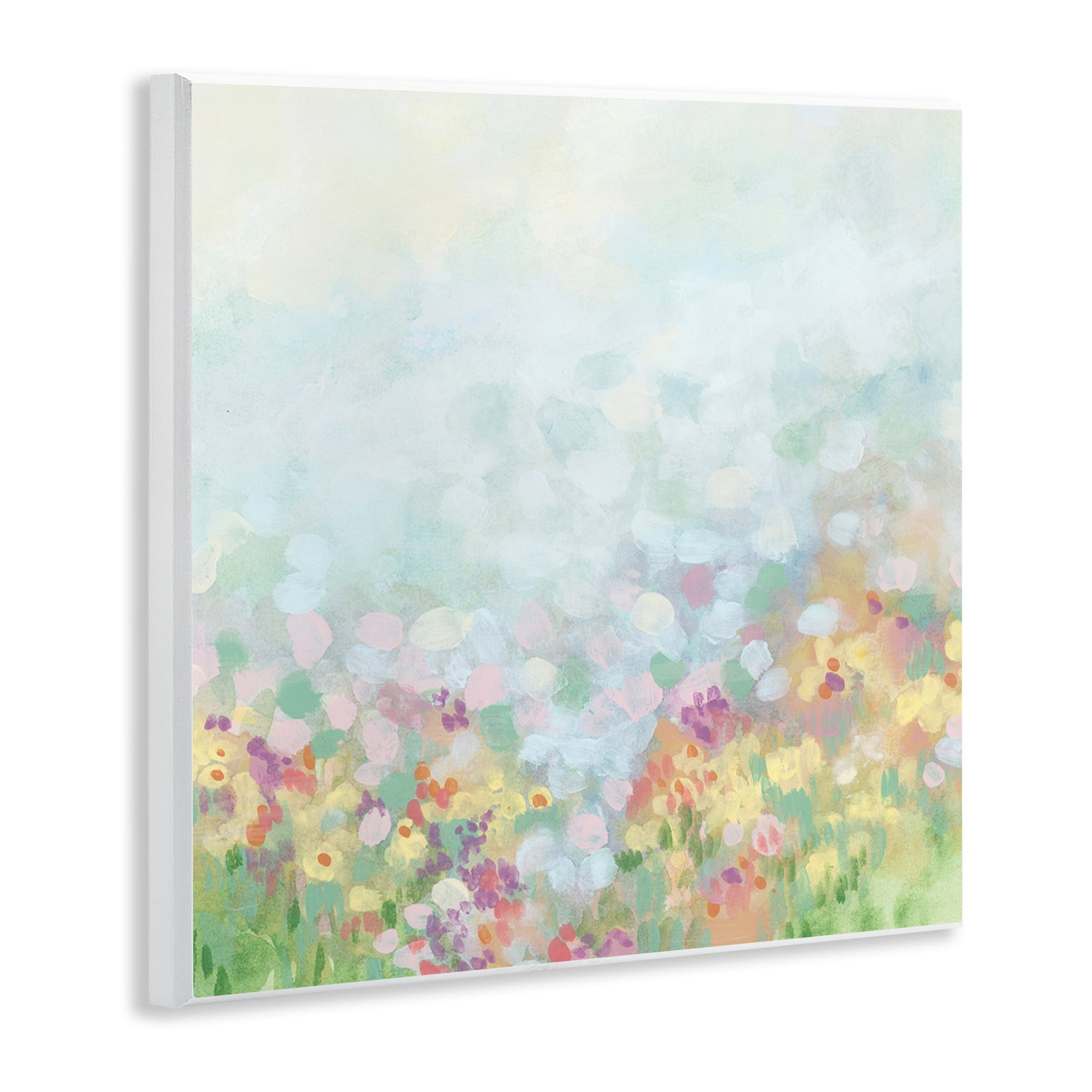 Stupell Industries Abstract Soft Meadow Abstract Painting Unframed Art Print Wall Art, 12 x 12