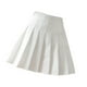 thumbnail image 3 of Falda plisada Mini uniforme de colegiala de tenis de cintura alta con pantalones cortos, blanco, M seitruly AP001094-02, 3 of 7