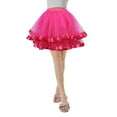 thumbnail image 2 of Dpytoraw Women Christmas Dance Party Tulle Skirt Holiday Party Performance Clothes TuTu Ballet Skirts Hot Pink One Size, 2 of 3