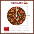 thumbnail image 2 of Sikiie Autumn Leaves Nativity Christmas Tree Skirt, Jesus Christian Winter Holiday Tree Mat Decoration(30-48IN)30", 2 of 6