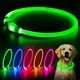 thumbnail image 1 of Collar LED para perro Flashseen HiGuard recargable por USB, verde, 1 of 6