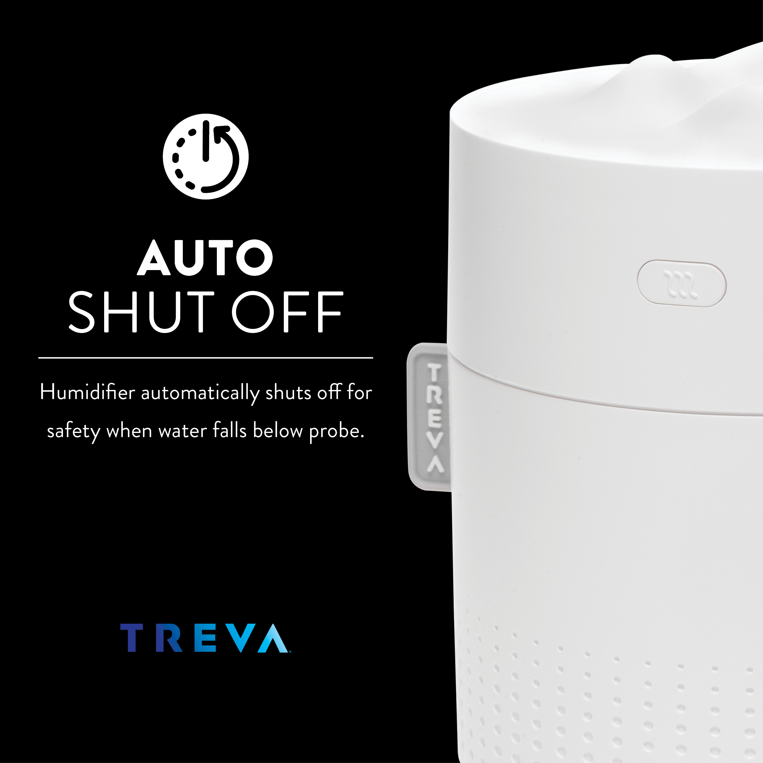Treva Rechargeable Cool Mist Travel Humidifier, 500 ml with Nightlight - image 4 of 7