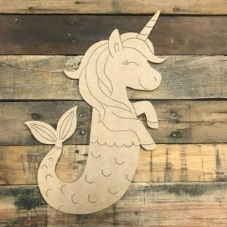  Unfinished Wooden Seahorse Cutout, 16, Pack of 1 Wooden Shapes  for Crafts and Summer & Nautical Decor and Crafting, by Woodpeckers