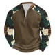 thumbnail image 2 of Blusas y camisas de manga larga con cuello redondo para hombre, sudadera con capucha de cuello redondo con cremallera y estampado, sudadera de manga larga, blusa de poliéster para hombre, 2 of 4