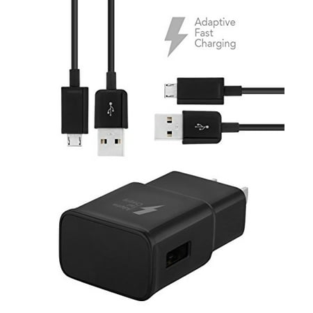 Ixir Motorola RAZR V XT889 Charger Fast Micro USB 2.0 Cable Kit by TruWire - {2 Fast Wall Charger + 2 Micro Cable} True Digital Adaptive Fast Charging uses dual voltages for up to 50% faster charging!