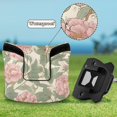 thumbnail image 6 of Haosy Pink Peony Flowers Green Leaves Golf Mallet Putter Cover Strong Magnetic Leather Golf Club Headcover Closure, 6 of 7