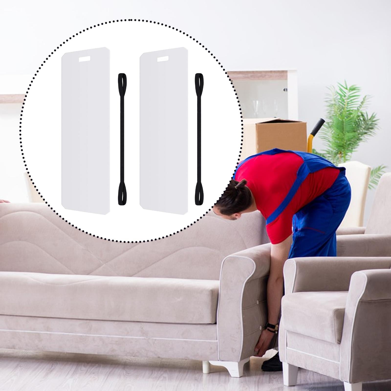 2 Sets Appliance Sliders with Pull Strap Lightweight Sliding Sheet for Tile and Hardwood Floor Protection