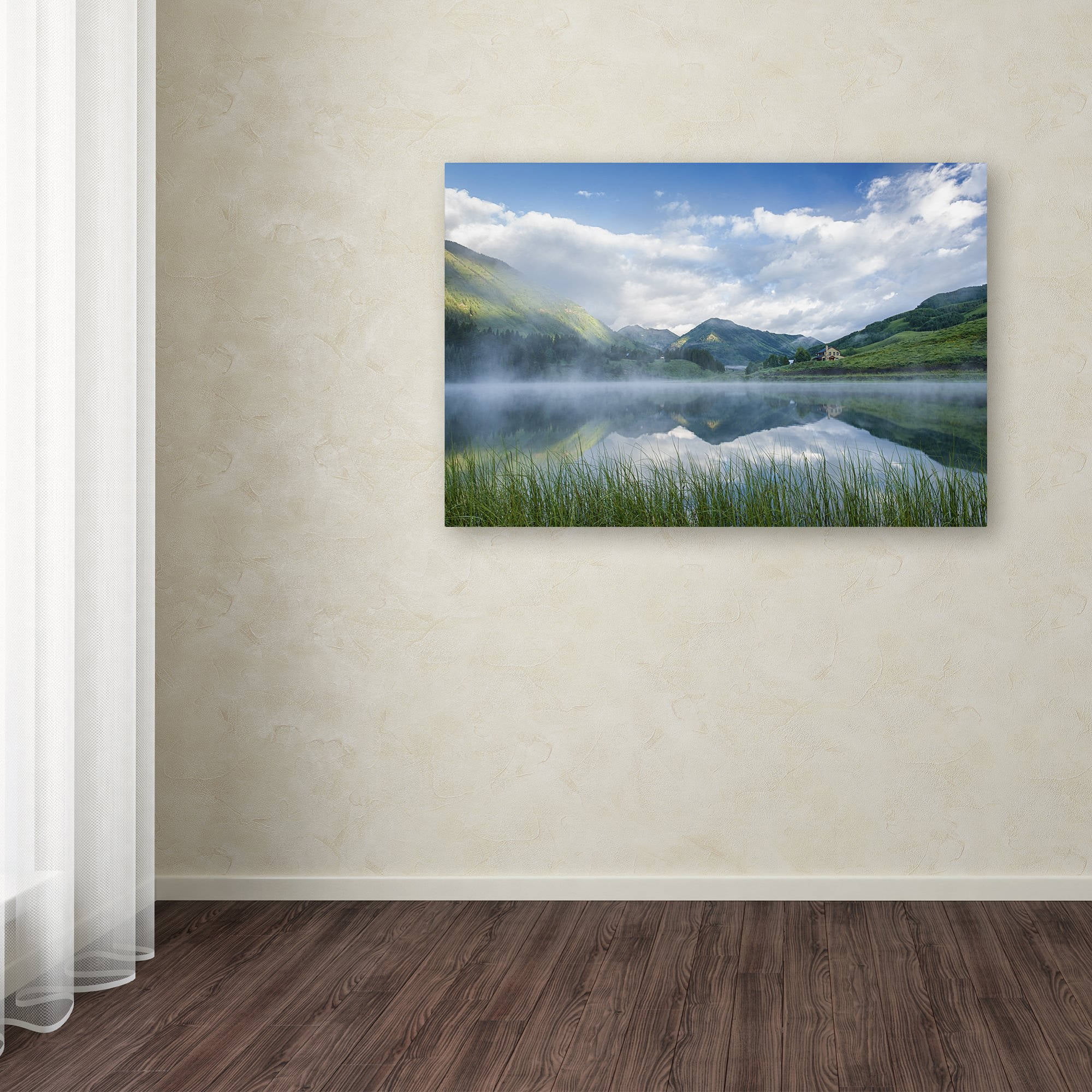 Trademark Fine Art "Fog in the Mirror" Canvas Art by Michael Blanchette Photography