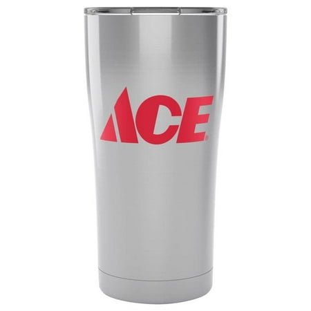 

6015919 ACE TUMBLER 20OZ Tervis 20 oz ACE Silver Tumbler with Lid (Pack of 1)