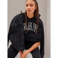 thumbnail image 2 of Gap - Sudadera con Capucha y Logotipo para Mujer, Negro (True Black), Large, 2 of 5