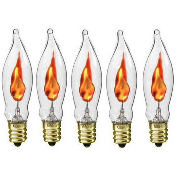 Creative Hobbies A101 Flicker Flame Light Bulb 3 Watt, 130 volt, E12
