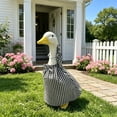 thumbnail image 6 of AuroraX Porch Goose Summer Outfit 17-19 In Porch Goose Clothes Set 23" Checked Dress Front Porch Goose 23 inch Clothing Fall Summer Seasonal Decor, 6 of 6