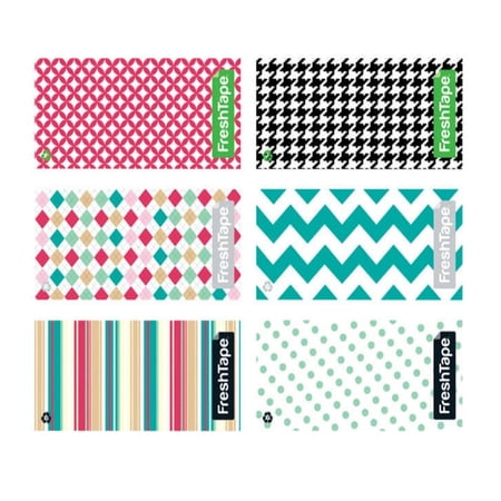 FreshTape Food Bag Re-Sealer, Pattern Design, Set of 18