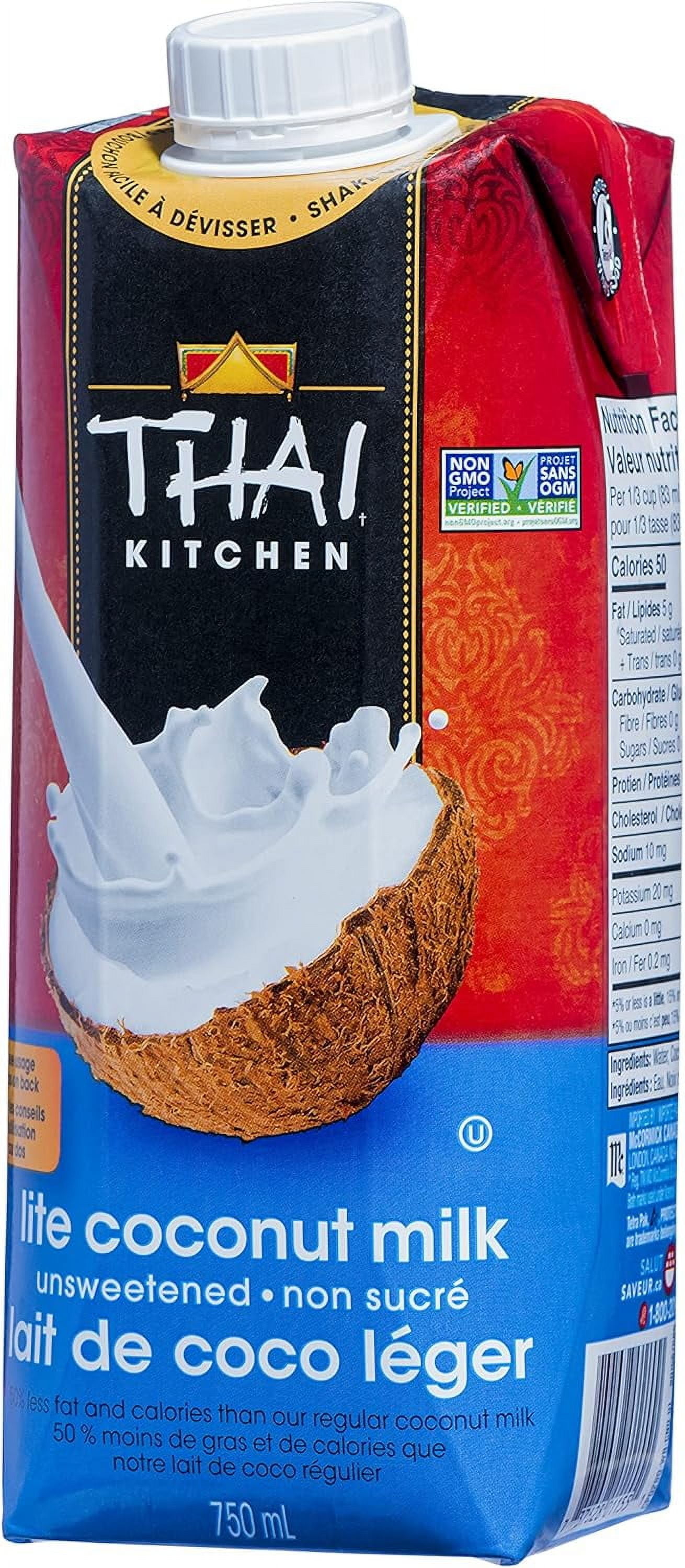 Lait de coco Tetra Lite de Thai Kitchen 750ML