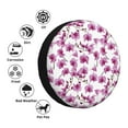 thumbnail image 4 of Salouo Orchids Flowers Print Spare Tire Cover 14-17 inch Spare Tire Protector Universal Tough Tire Wheel Cover for Trailer SUV and Truck-16 inch, 4 of 6
