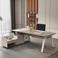 thumbnail image 2 of Computer Vanity Office Desk Reception Meeting Executive Storage Office Desk Writing Gaming Table Ordinateur Modern Furniture My Lux Decor Round, 2 of 8
