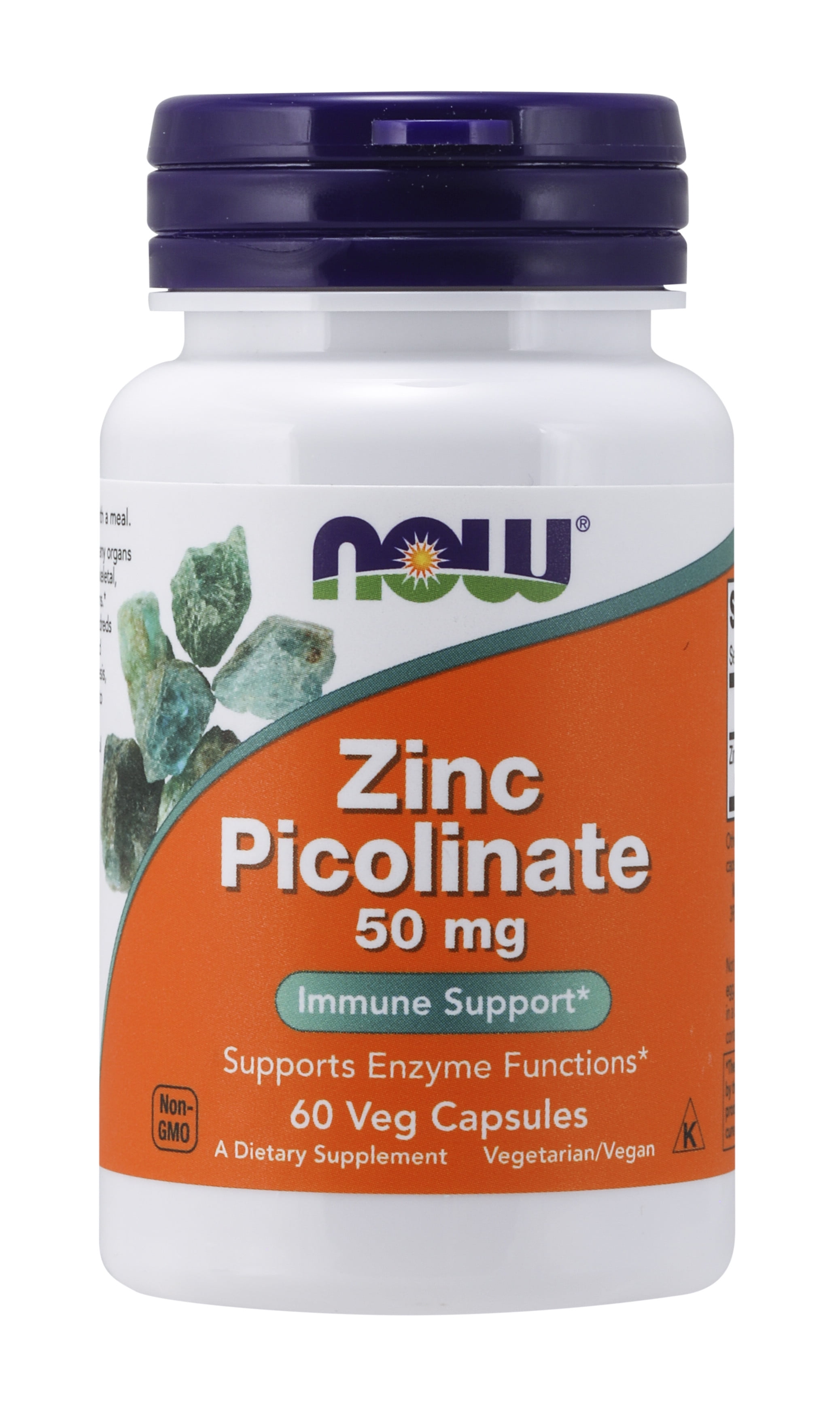 NOW Supplements, Zinc Picolinate 50 mg, Supports Enzyme Functions