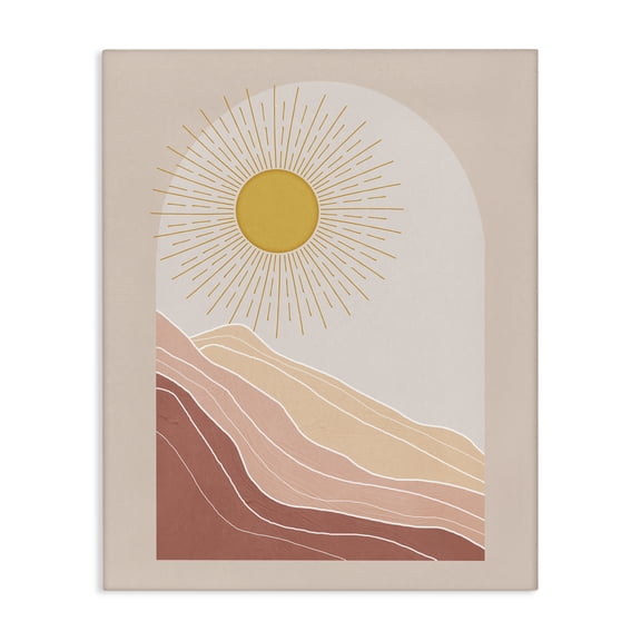Stupell Industries Bohemian Rocky Deserted Ridges Patterned Radiant Sunlight Canvas Art, 16 x 20, by Nina Blue