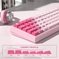 thumbnail image 3 of COSTOM 150 Keys Pink Keycaps Cherry Profile Clear Keycaps Set Fit for 61/64/87/104/108 Cherry Mx Switches Mechanical Keyboard, 3 of 7