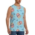 thumbnail image 2 of Kdxio I Am A Fan Popcorn for Men's Muscle T-shirt,Sleeveless for Workout Running Athletic Gym Lounge Casual, 2 of 7