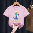 thumbnail image 4 of Bonita ropa para niños, regalo de sexto cumpleaños, camiseta de algodón para niñas, camiseta con estampado de corona de princesa sirena, camisetas rosas Harajuku Kawaii, 4 of 5