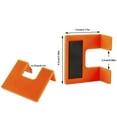 thumbnail image 3 of Magnetic Cabinet Door Hinge Spacer 2mm – 2 Pack Gap Alignment Tool for Easy Hinge Installation, Door Gap Leveling, Soft Close Hinges, Cabinet Door Mounting Assist (Orange), 3 of 8