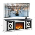 T4TREAM 70" Fireplace TV Stand for TVs up to 80 Inches, Farmhouse