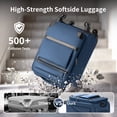 thumbnail image 5 of Ktaxon 4 Piece Luggage Set, Softside Expandable Suitcase Set with 360° Spinner Wheels Lightweight Rolling Travel Suitcases, Blue, 5 of 17