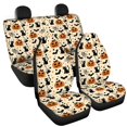 thumbnail image 6 of Uourmeti Halloween Cats Bats Car Seat Covers Durable Front Seat Cover, Decor Compatible with Truck Sedans, 6 of 7