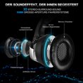 thumbnail image 4 of K5 Auriculares para juegos con micrófono PC Gamer Auriculares estéreo de 3,5 mm con cancelación Irfora Auriculares, 4 of 7