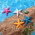 thumbnail image 3 of MINKUROW 4 Pieces Resin Starfish Aquarium Decoration Multi-Colored Aquarium Artificial Starfish Ornament for Fish Tank Home Wedding Table Decor DIY Crafts, 3 of 4