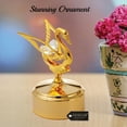 thumbnail image 5 of Valentine’s Day Gift for Women – Matashi Crystal Studded Swan Lake Music Box, 24K Gold Plated Elegant Tabletop Decoration, 5 of 7