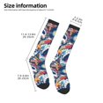 thumbnail image 3 of Bingfone Compression Socks for Women and Men Long Socks for Running Athletic Cycling Nurse-cool rock Skull, 3 of 8