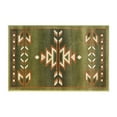 thumbnail image 2 of BizChair Southwest Native, Area Rug (2 Feet X 3 Feet) Mat, Green, 2 of 6
