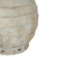 thumbnail image 2 of A&B Home Round Magnesium Flower Pot with Weathered White Finish and Ridged Texture - 17.5x17.5x18.5", 2 of 3