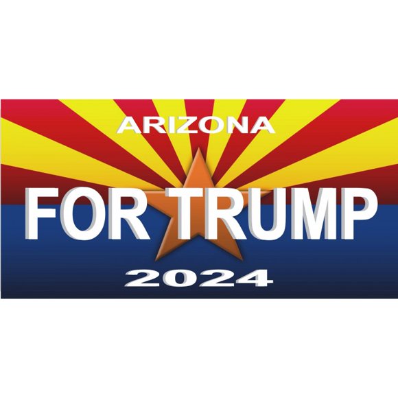 Arizona For Trump Photo License Plate