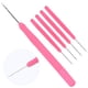 thumbnail image 4 of Extensión de cabello de plástico, gancho de ganchillo, herramientas para el cabello, gancho para tirar, aguja para trenzar el cabello, color rojo rosa, 4 of 8