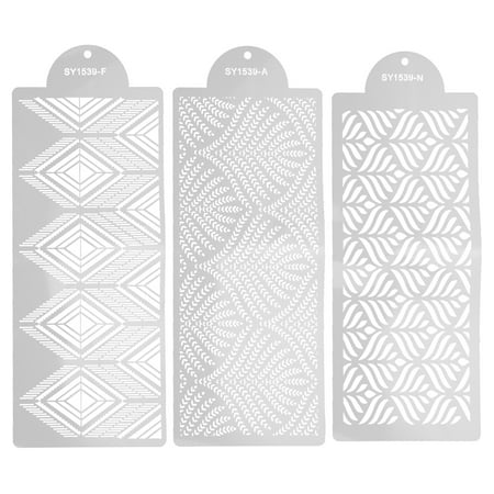 

Cake Stencils Bakingbuttercream Stencil Templates Decorating Flower Lace Wedding Tall Floral Mold Large Molding Tools