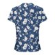 thumbnail image 3 of Mujeres de Manga Corta Tops Cuello Redondo Plisado Túnica, Tapa Casual Doblado Doblado Impreso Moda, 3 of 6