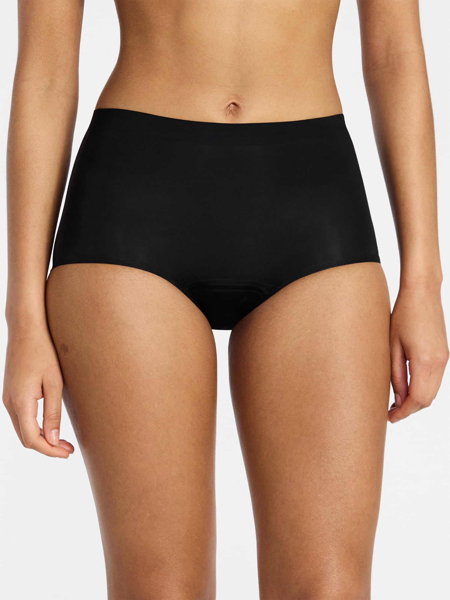 No Boundaries Boyshort Super Absorbency Period Underwear, 2-Pack, Women’s Sizes XS-XXL