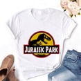 thumbnail image 3 of Camiseta vintage de Jurassic Park para mujer, camiseta de dinosaurio, camiseta de verano para mujer, camiseta geek, camiseta blanca de manga corta para mujer, ropa urbana genial, 3 of 5