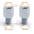 thumbnail image 1 of 2pcs Scooter Motorcycle Rear Mirror Adapters M10 10MM M8 8MM 6MM Clockwise Anti-clockwise Right Left hand thread Changing Screw, 1 of 7