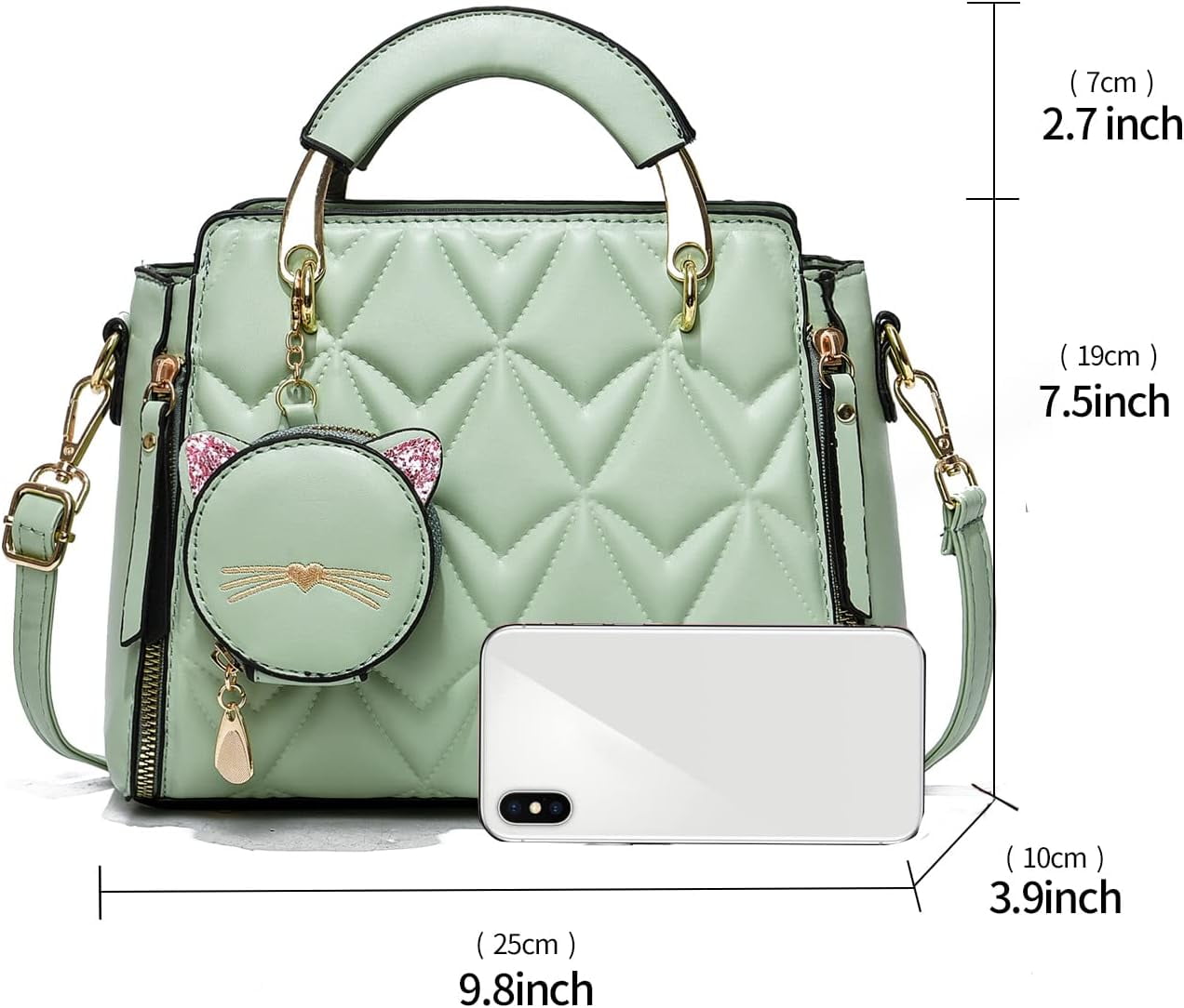 Kwuty Fashion Purses and Handbags for Women Ladies Crossbody Bags Top Handle Satchel Shoulder Bags Small Totes