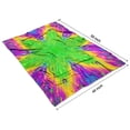 thumbnail image 4 of Colorful Tie Dye Star Flower Pattern Blanket,Comfortable Soft Lamb Wool Throw Blanket,All Season,Warm Lightweight Blankets for Sofa Bed Couch Living Room Chair,40"x50", 4 of 4