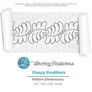 Groovy Patterns Longarm Quilting Pantograph - Fancy Feathers Design