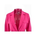 thumbnail image 4 of Yuemengxuan Women Solid Color Cool Blazer, Long Sleeve Tailored Collar Suit Jacket, 4 of 9