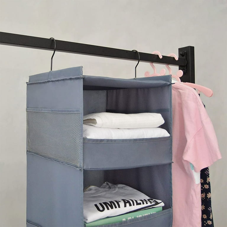 Retrok 3-Shelf Hanging Closet Organizer Collapsible Hanging