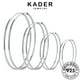 thumbnail image 2 of KADER Joyería Aro Plata Original Pendientes Grandes Círculo Mujer 925 M001, 2 of 4