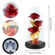 thumbnail image 4 of Muyoka Regalo de rosa de Navidad Ilumina la rosa de La Bella y la Bestia Rosa encantada en cúpula de cristal con luces LED Flor artificial Regalo de rosa para su mujer Novia Día de la madre Día de San Muyoka Hogar, 4 of 7